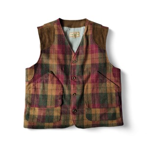 JAMESDILLON イタリア製　ウールベスト　メンズ　ブラウン　コーデュロイ