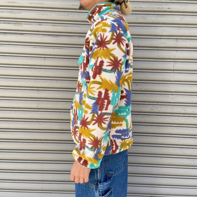 patagonia パタゴニア　シンチラスナップT フリース　総柄　M