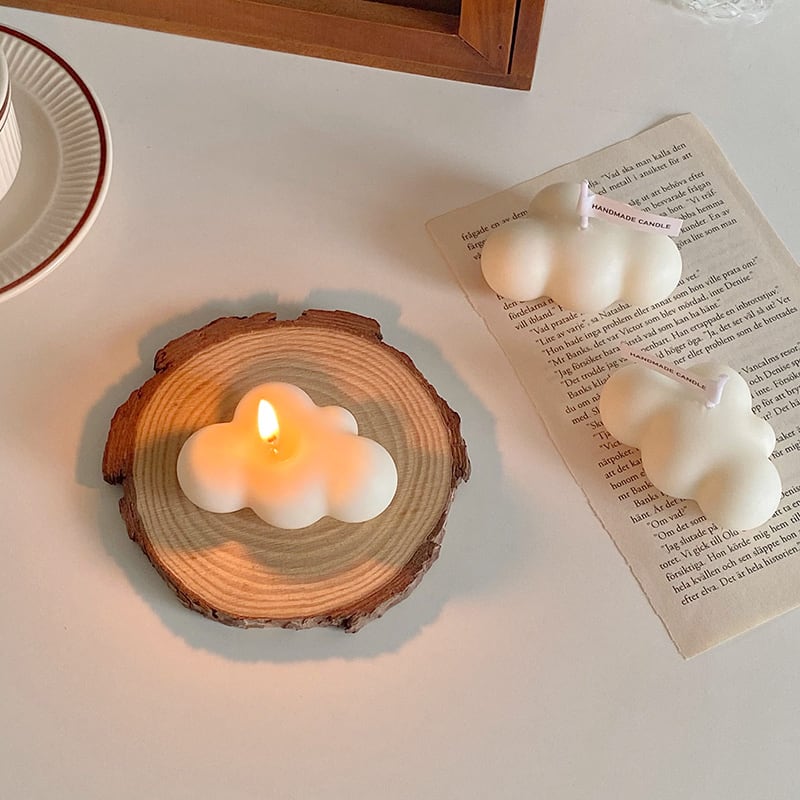 【COASTER】曇形キャンドル&コースターセット