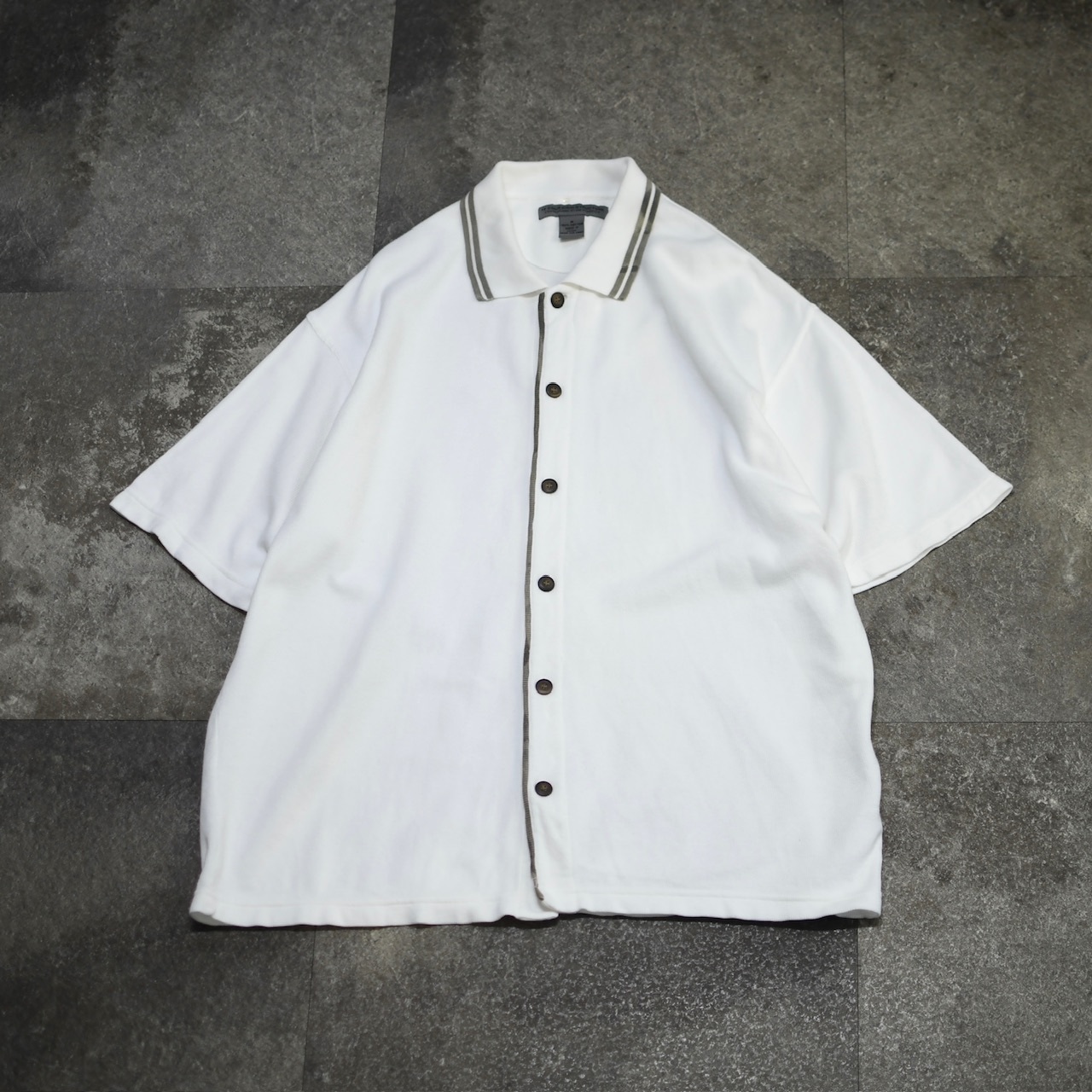 LE COLLEZIONI STRUCTURE white knitted shirt