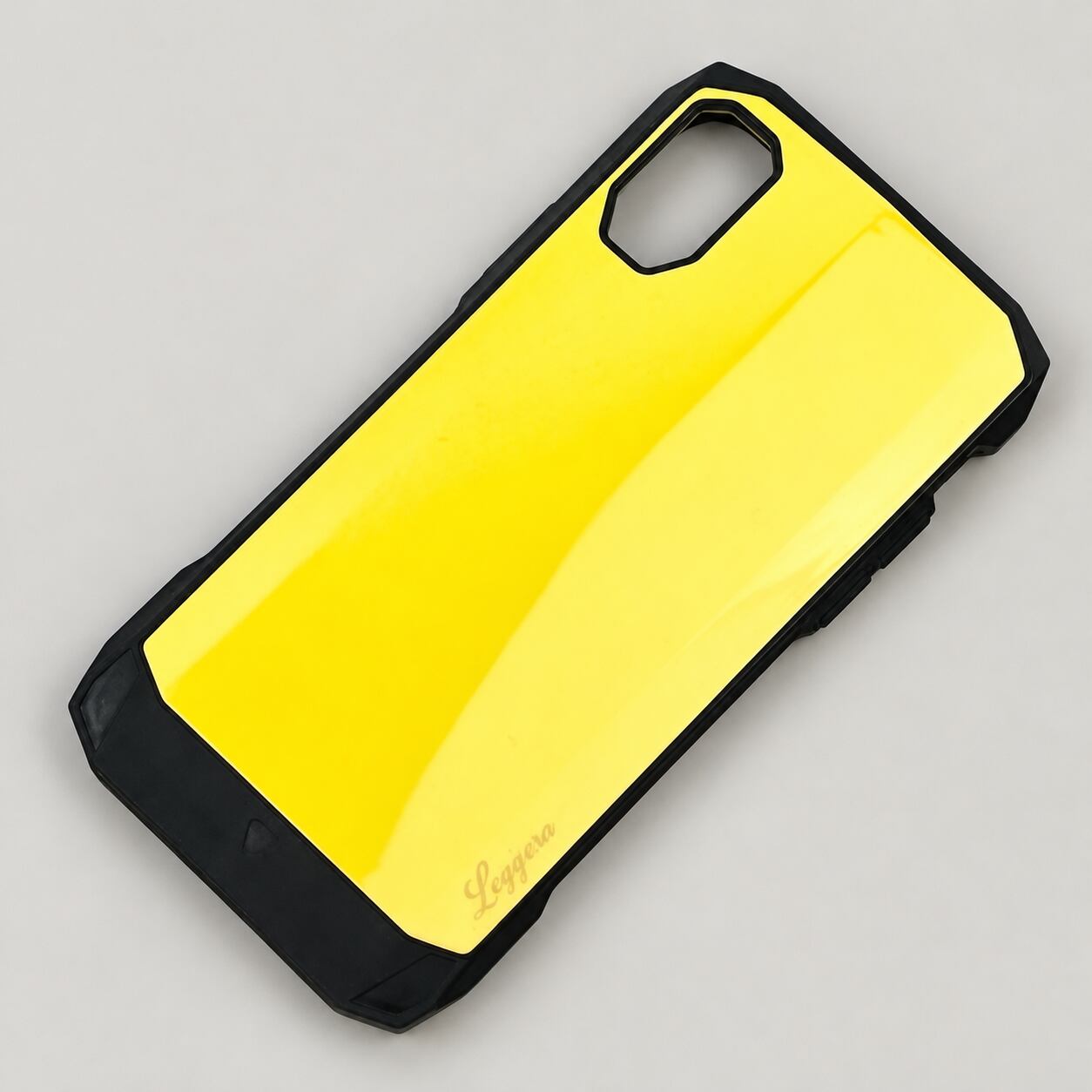 iPhone XS/X ケース イエロー ワイヤレス充電対応 耐衝撃 TPU+PC