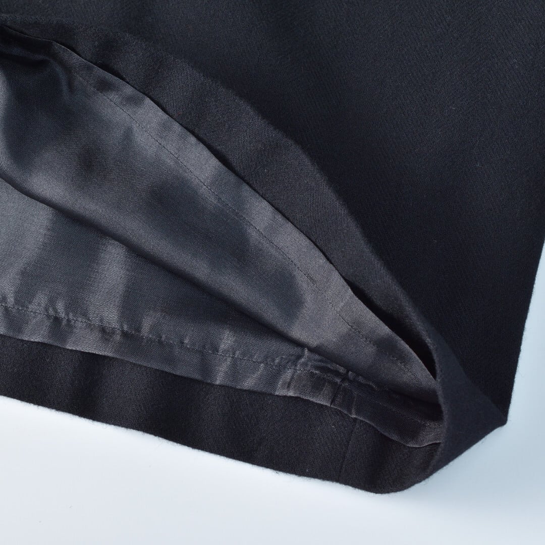 atelier naruse アトリエナルセ コットンウールヘリンボーン・ジャンパースカート・ブラック ご好評でしたジャンパースカートが再発売となりました。【送料無料】