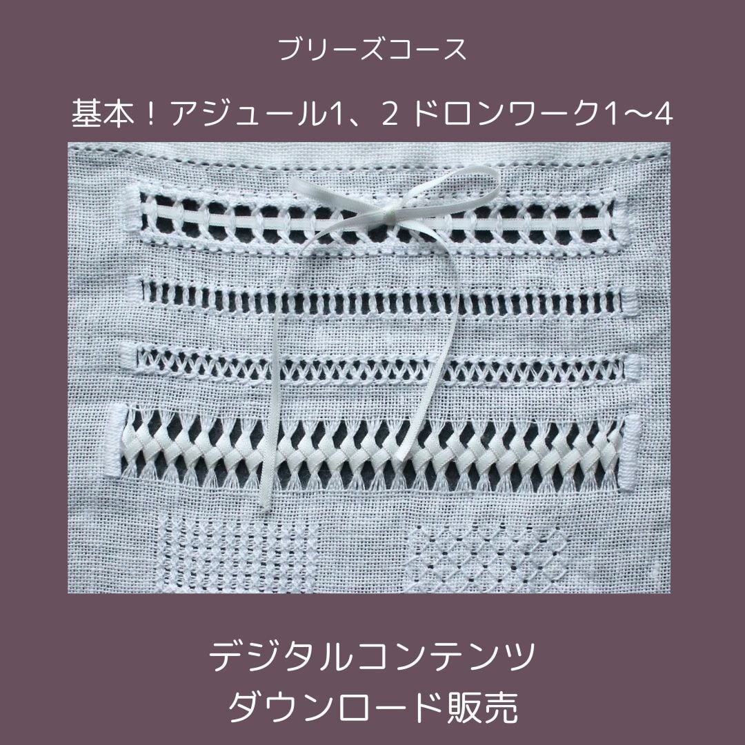 基本！アジュール刺繍1～2 ドロンワーク1～4 | 刺繍ルーム｜動画で