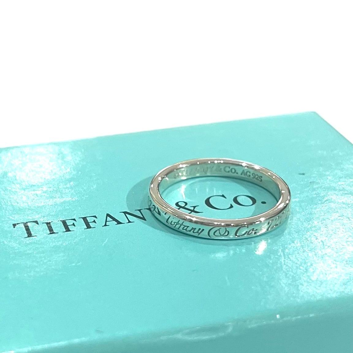 TIFFANY＆CO】2092 ティファニー13号addressナローリング 指輪