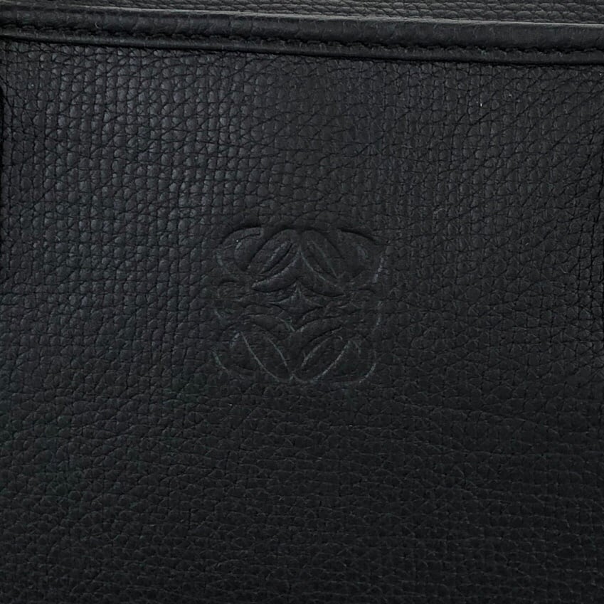 LOEWE ロエベ アマソナ 36 ハンドバッグ ブラック アナグラム レザー