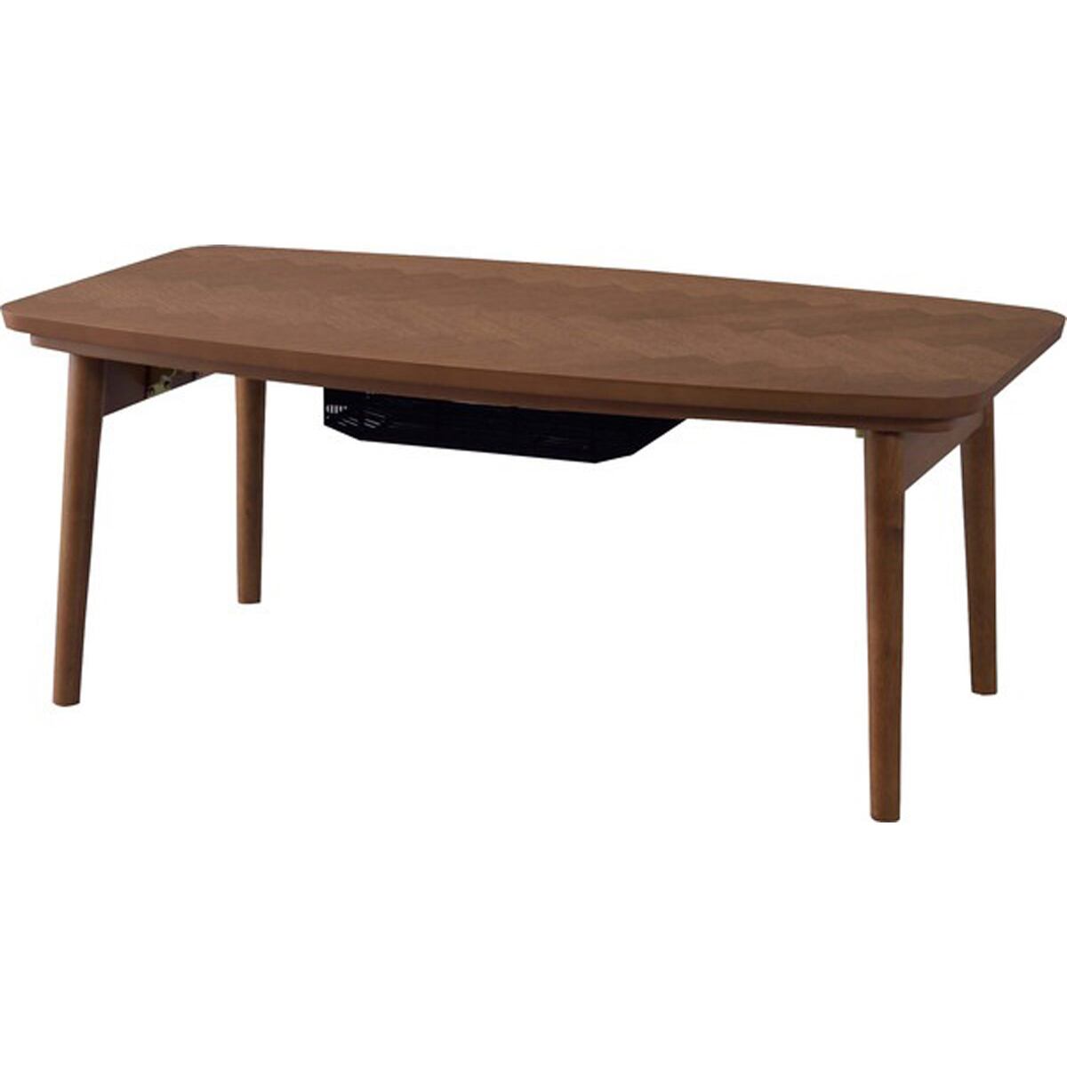 コタツテーブル 天然木化粧繊維板 オーク 天然木 ラバーウッド ウレタン塗装 石英管ヒーター300W MS-303H 中間スイッチ 天板重量 約5.5kg