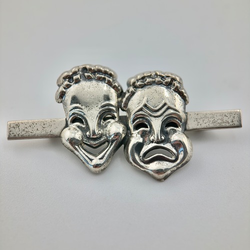 [M1332] Vintage 195'0s Danecraft  ツーフェイス ピン ブローチ Two Face