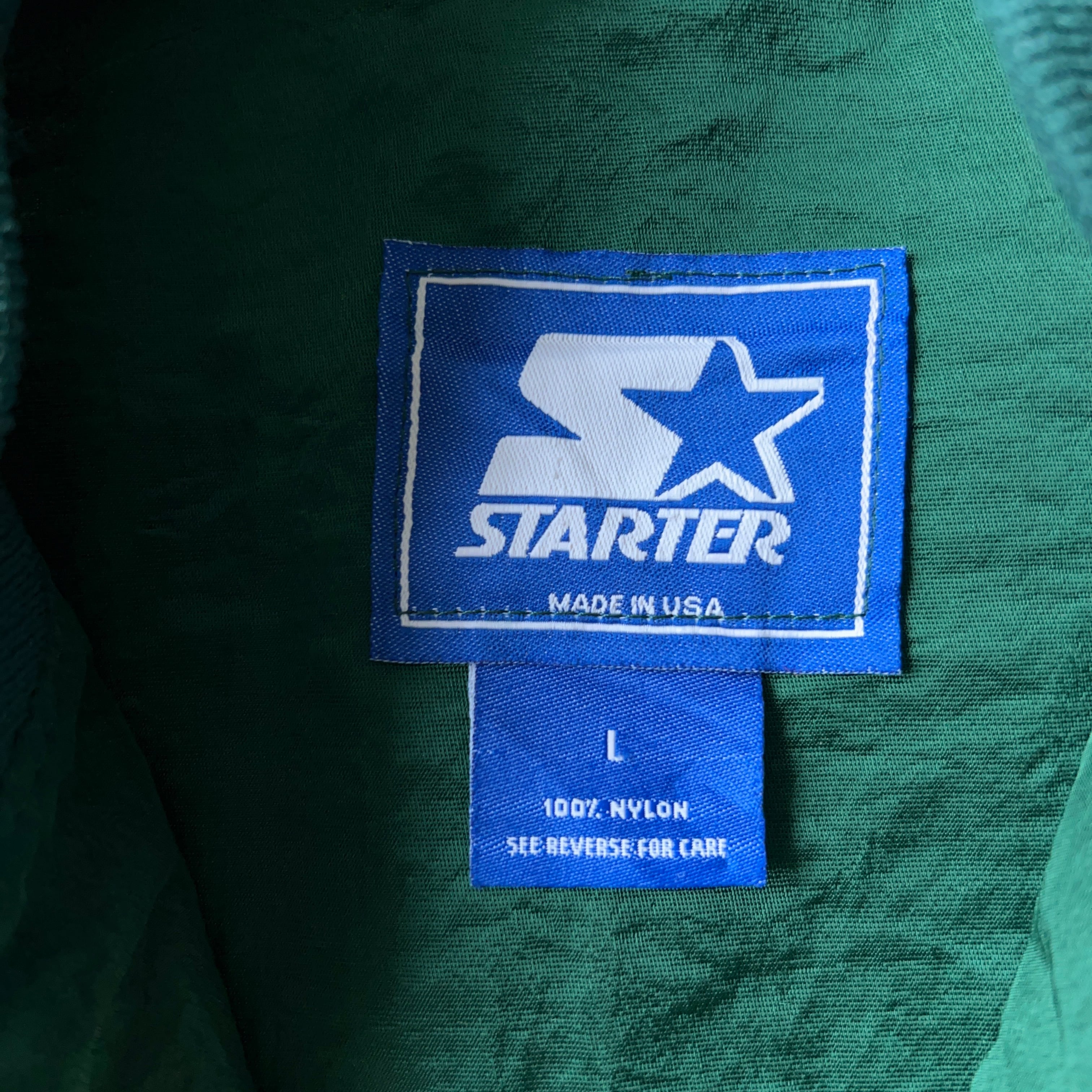 90's STARTER ナイロンプルオーバー スタジャン USA製 SIZE L【0828A53