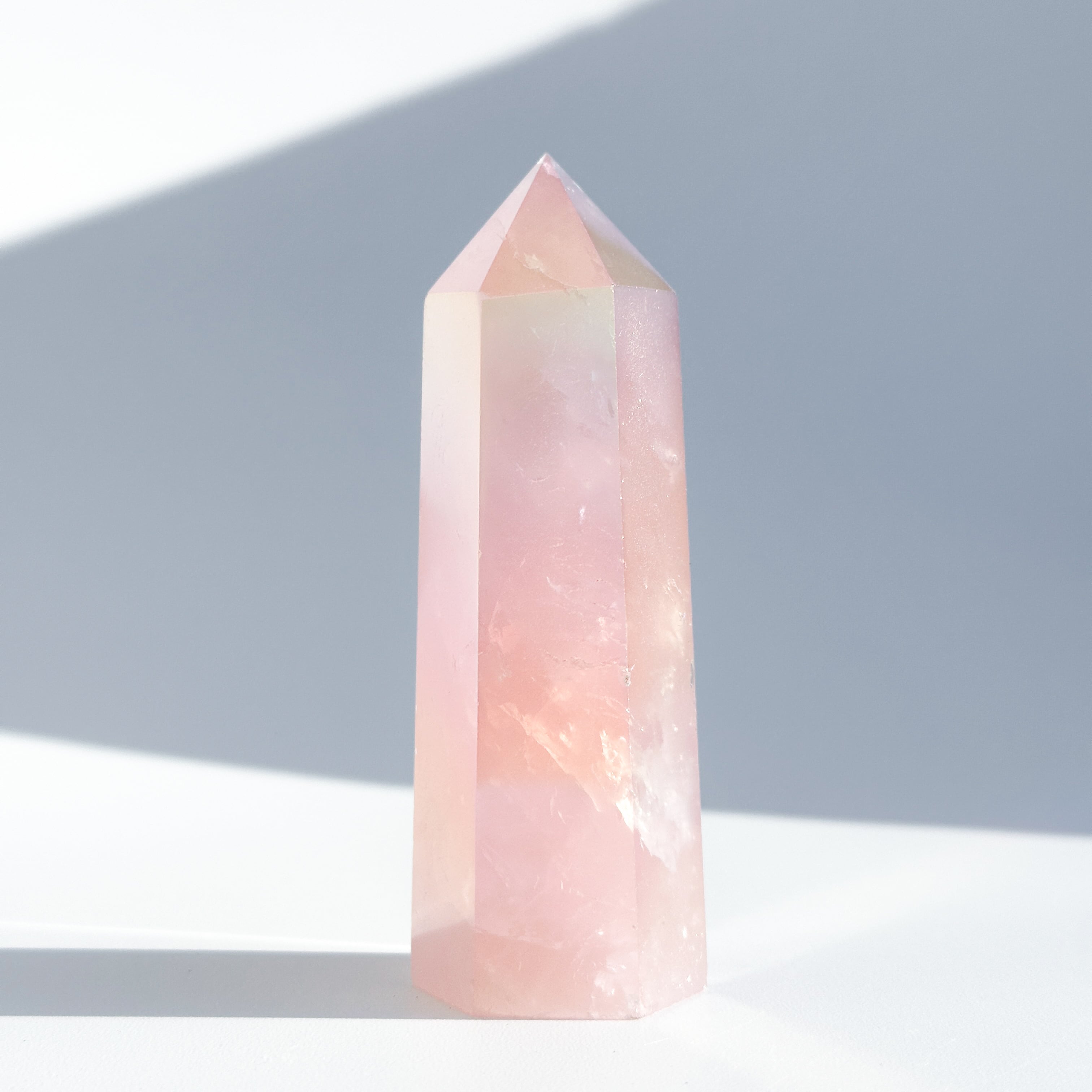 エンジェルオーラローズクォーツ タワー12✧ Angel Aura Rose Quartz ✧天然石・鉱物・パワーストーン