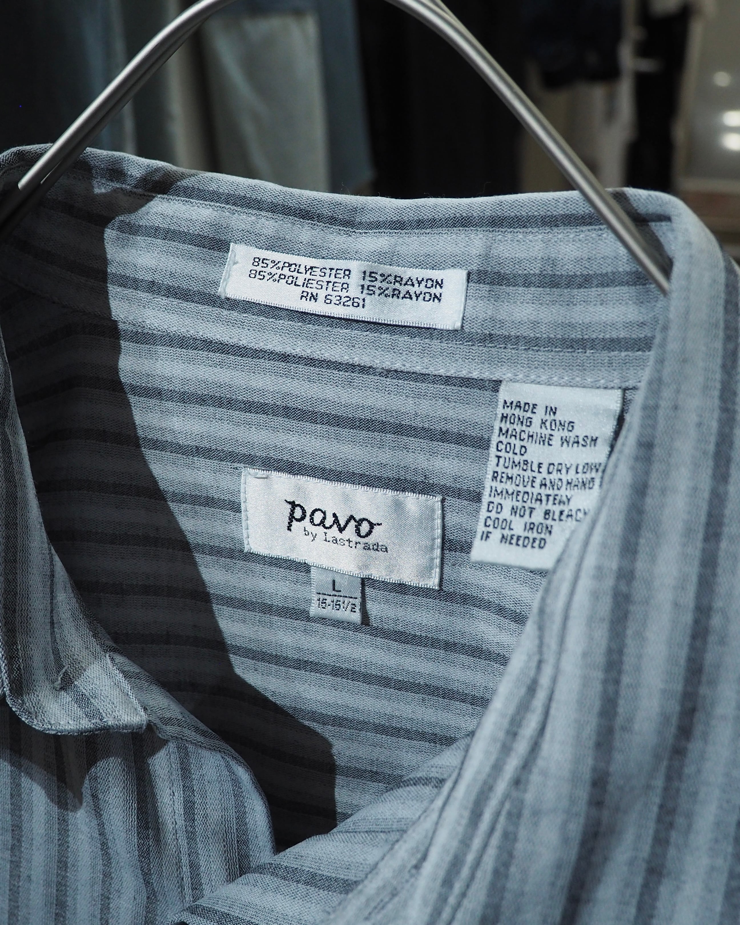 1990s " Pavo by Lastrade " Deformation Collar Design Vintage Drape Loose Shirt