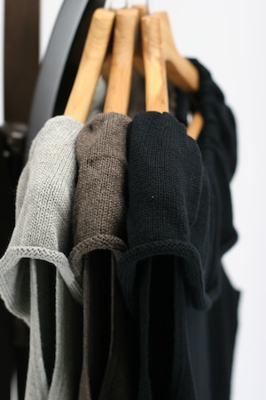 【Gauze#】Pierrot collar knit salopette(G1245)