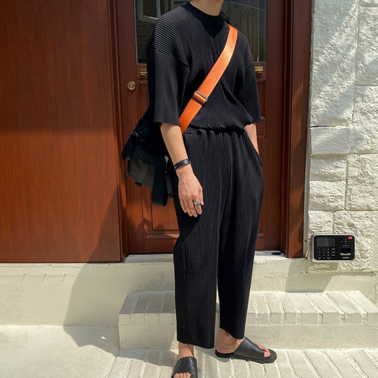 ルーズプリーツTシャツ　セットアップ用パンツあり(別売り)　MT0080294