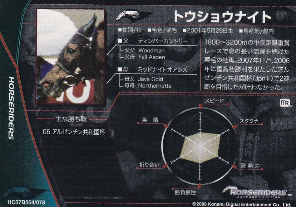 トウショウナイト「ホースライダーズ Ver.1.5」HC07B054 | カード