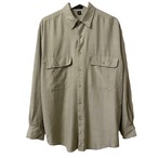 Dead stock 90's phiz double flap pocket L/S shirt【SAGE】