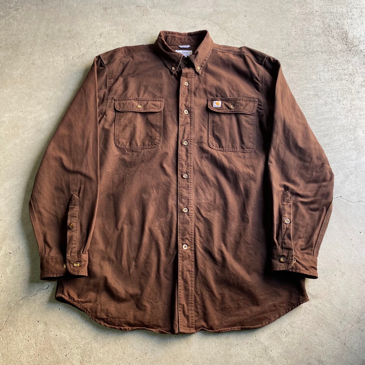 Carhartt カーハート ボタンダウン 長袖 コットンツイル ワークシャツ  