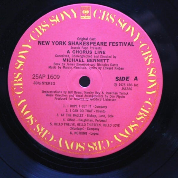Various / A Chorus Line (Original Cast Recording) [25AP-1609] - 画像4