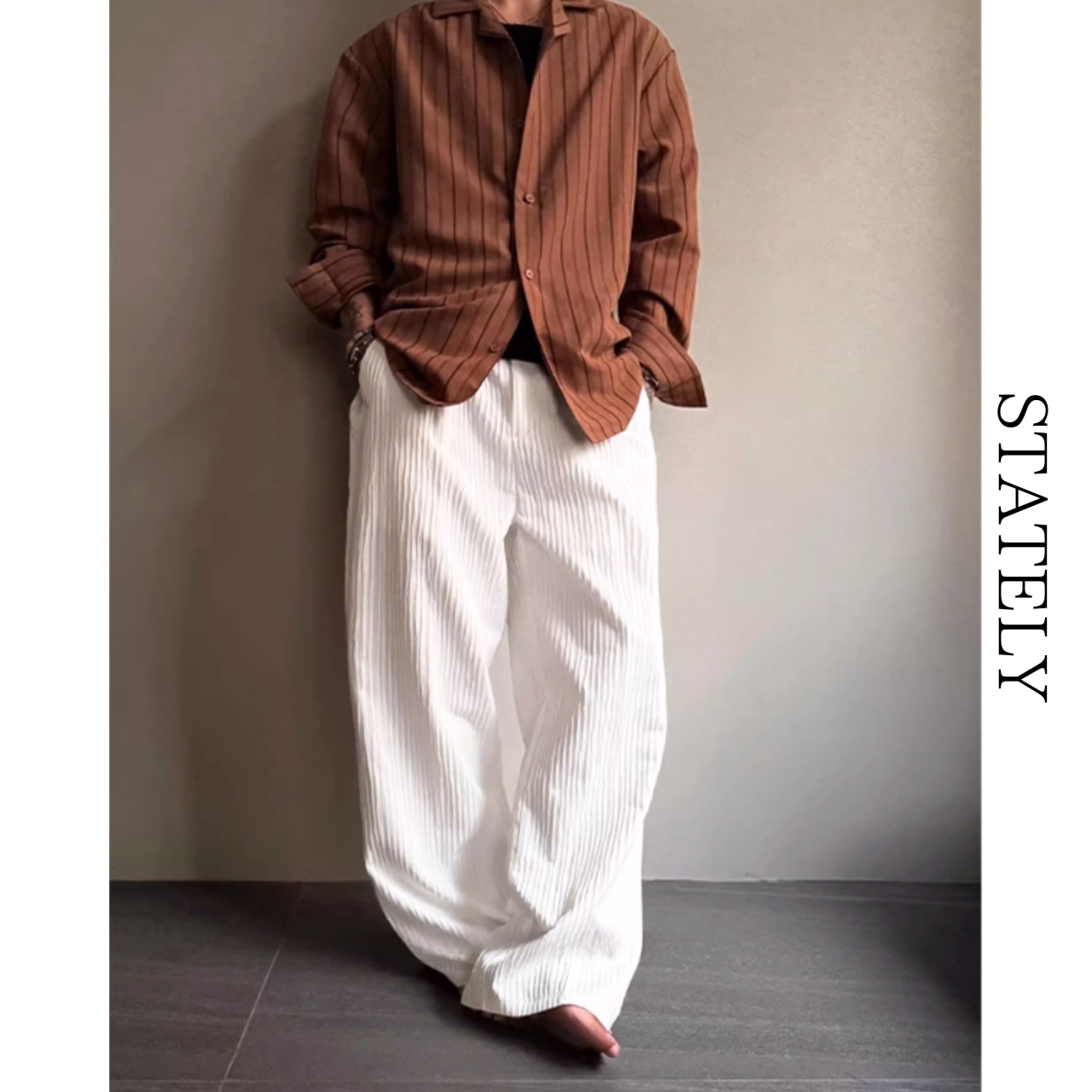 Pleats リラックス Pants/3color_B53・画像6
