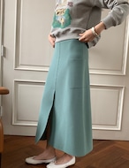 【新作5%OFF・3日間】Two-pocket stretch Skirt_3colors