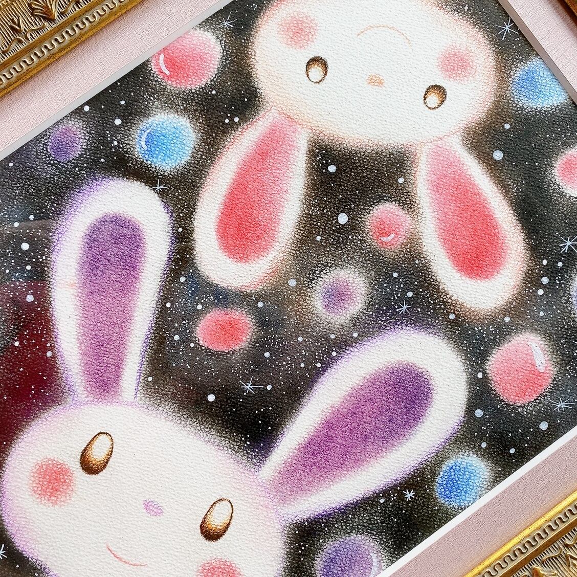 ほっとする絵【うさぎちゃんの優しい世界】おうちにホスピタルをアート