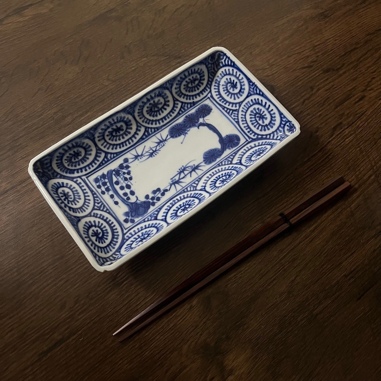 伊万里蛸唐草紋様角皿5枚組 江戸幕末期 | 古美術 希 のぞみ 美術 