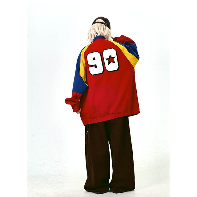 block colour track jacket　ブロックカラートラックジャケット　J1667