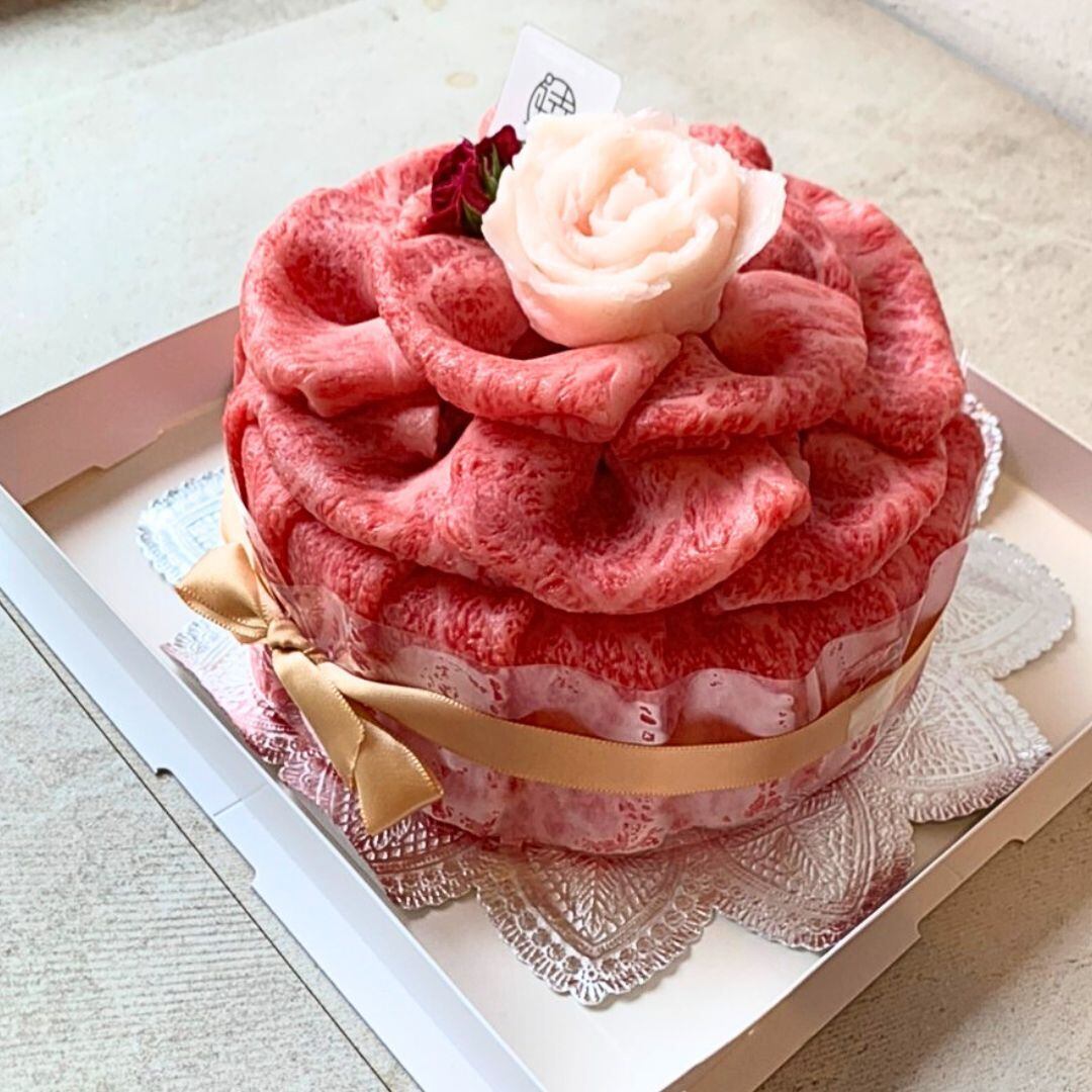 肉ケーキ/カメリア 400g九州ブランド最高級A5ランク黒毛和牛セレクト