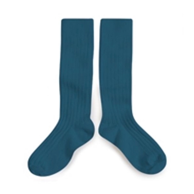 Collegien /  La Haute Ribbed Knee-high Socks - Joli Paon