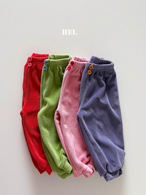 【先行予約】Hei  パイルベロア ジョガーパンツ