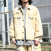 ANACHRONORM / REMAKED HERRINGBONE MILITARY SHIRTS JACKET