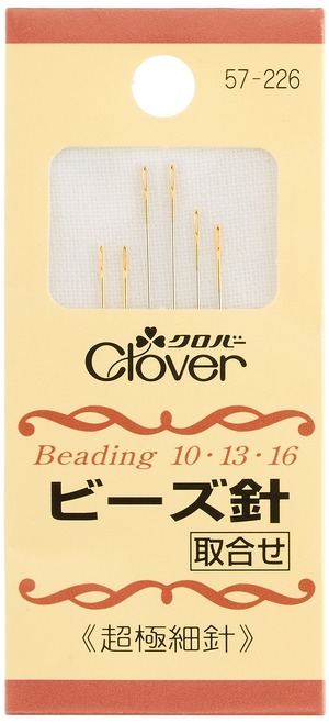 【新着特価】クロバー(Clover) ビーズ針 取合せ 超極細針 6本入り 57-226