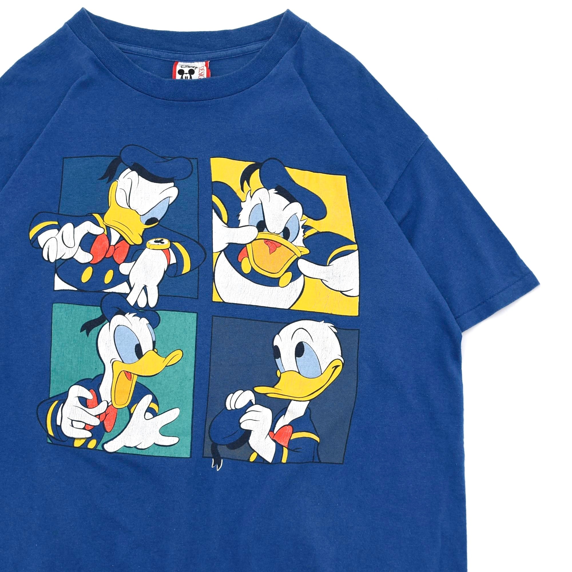 90s DISNEY Donald Duck print T-shirt Made in USA | 古着屋 grin
