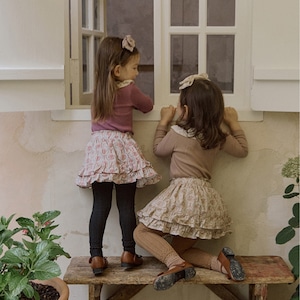 春レースフリルリブTシャツ3色