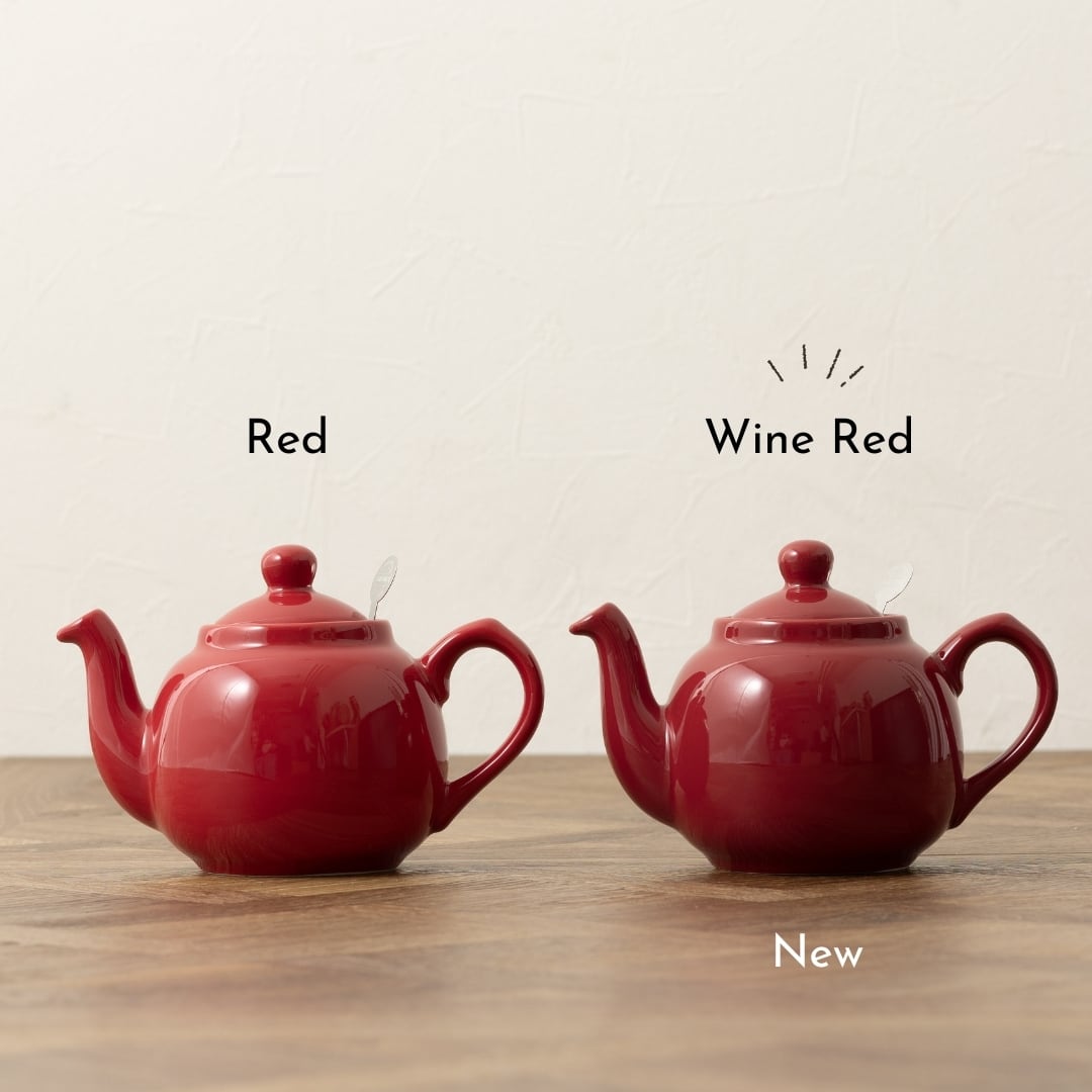 ティーポット 2カップ 600ml ワインレッド | London Pottery ロンドン