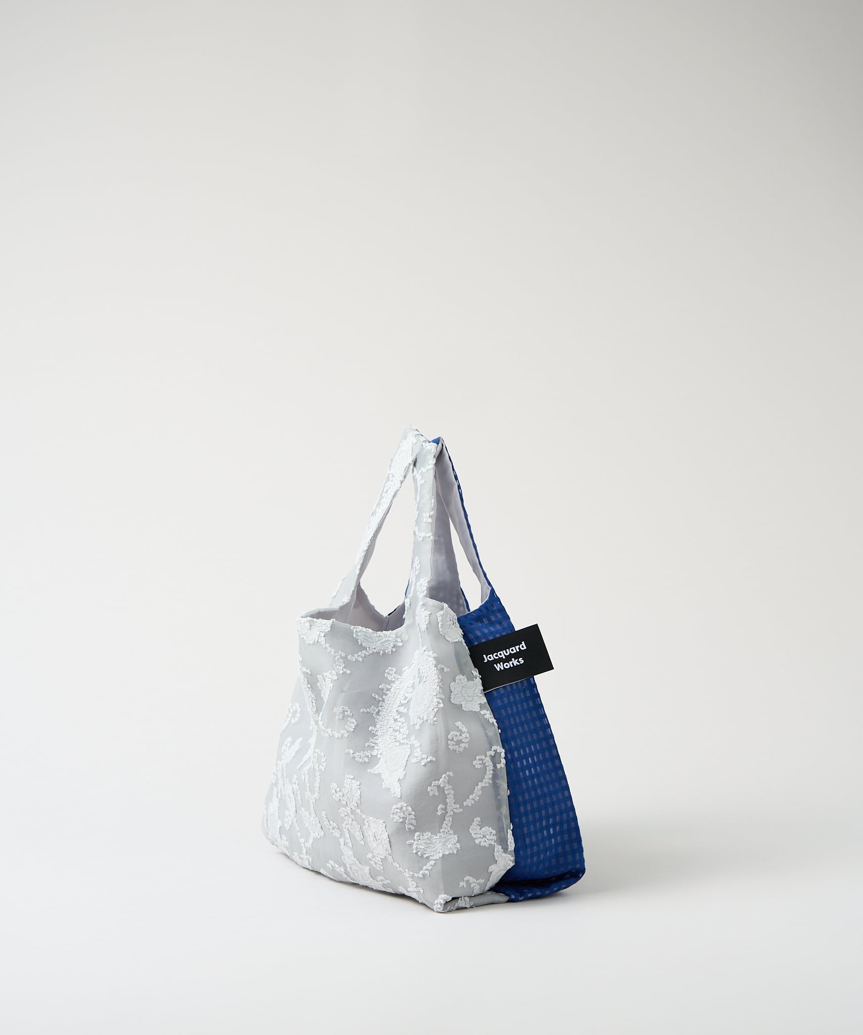 a-ya 様 twins TWINS bag / ice gray paisley × blue check / S（ポケット付
