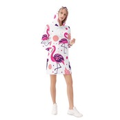 Women's Casual Hoodie Midi Dress 4290