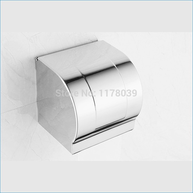 厚みのステンレス鋼ロール紙タオルホルダー、ウォールマウントトイレットペーパーホルダー、浴室ティッシュホルダースタンド、送料無料J16004