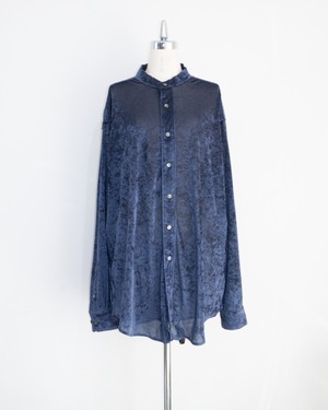 Velor Over Shirt (Navy)