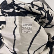 イタリア製 sine fine バラ フラワーモチーフ メッシュ レイヤード ロングタイトスカート 40 /黒×白/レディース/レトロ