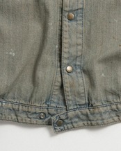 【 ANACHRONORM 】HERRINGBONE DENIM JACKET