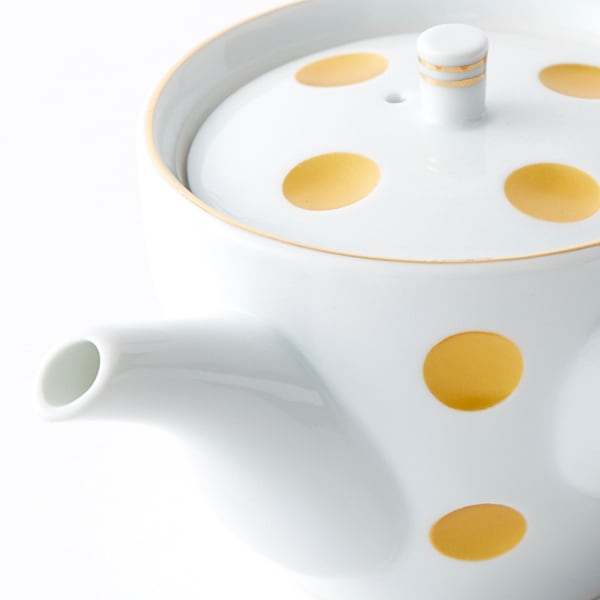 金ライン彫水玉 急須 | 24to3［西富陶磁器オンラインストア 有田焼