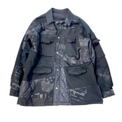【mJK11】再構築中綿入りミリタリーミドル丈コート military Middle length JACKET