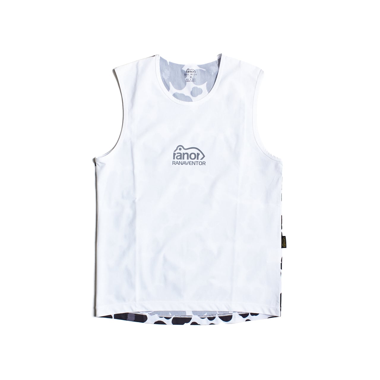 ranor(ラナー)FLOWER NOSLEEVE -WHITE メンズレディーススリーブレス