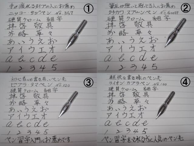 つけペン用・替えペン先 貴方の使ってみたいペン先を30種類の中から10