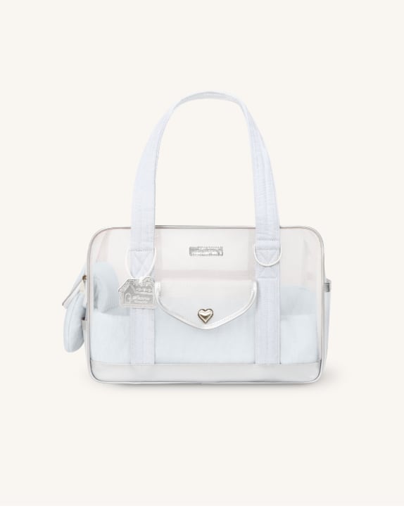 予約【seoru】Mesh Ballon Bag Silver&Blue