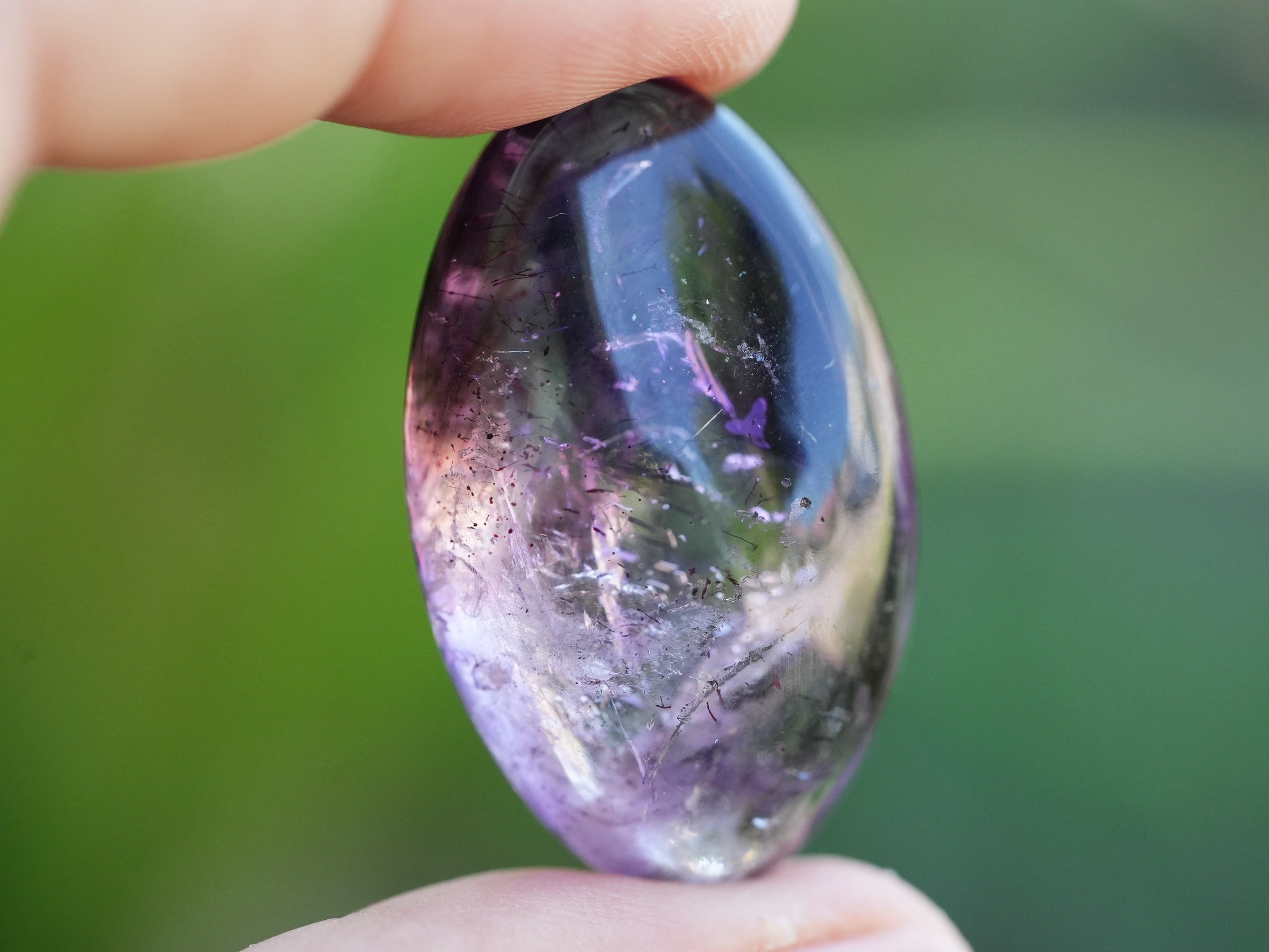 大粒レア☆アメシスト古代の水☆中粒☆水入り水晶 s1230 | Funky