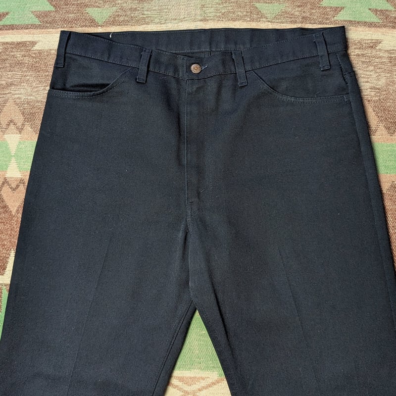 80s Levi's STA-PREST 519-1859 Twill Pants (W38) BLACK 80s Levi's STA-PREST 519-1859 Twill Pants (W38) BLACK