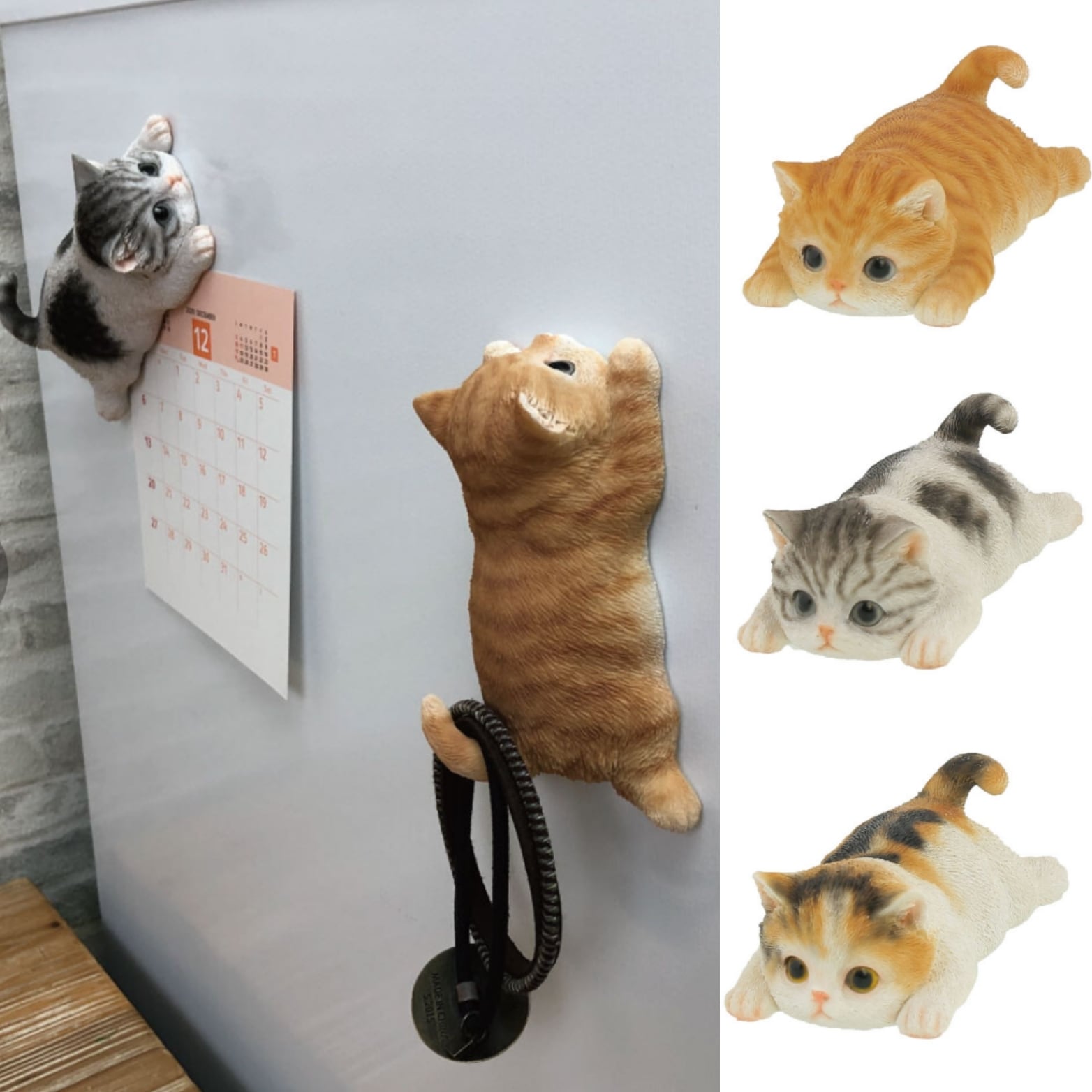 マグネットにゃんこ【三毛猫 茶トラ猫 サバ白ネコ】 C0pernicus