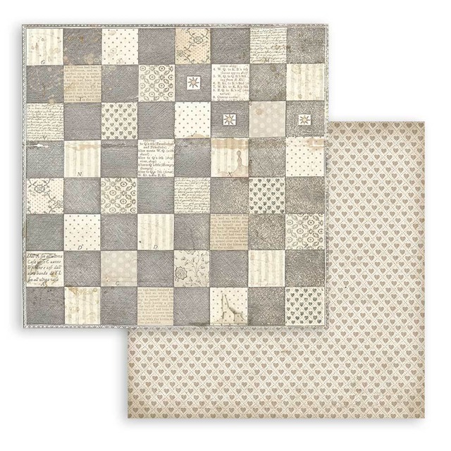 Stamperia Backgrounds Selection 8インチ Double Faced - Alice　背景用両面デザインペーパーパッド10枚入り　SBBS46【Stamperia（スタンぺリア）】[ST-65p]