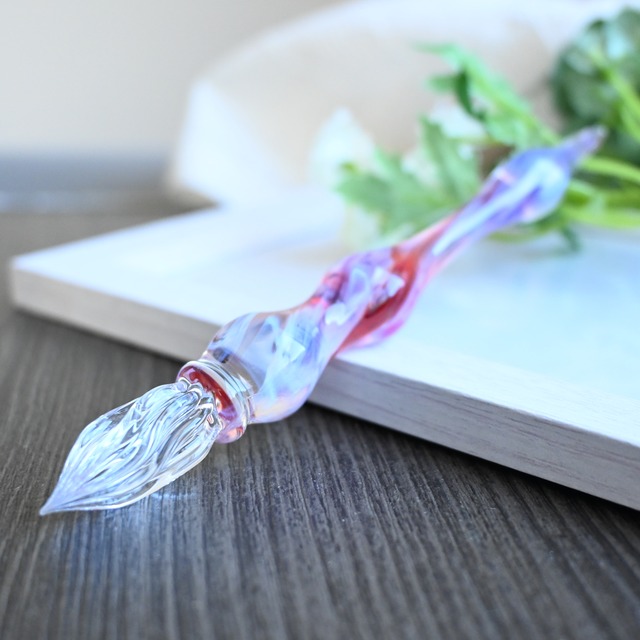 ガラスペン　赤　93