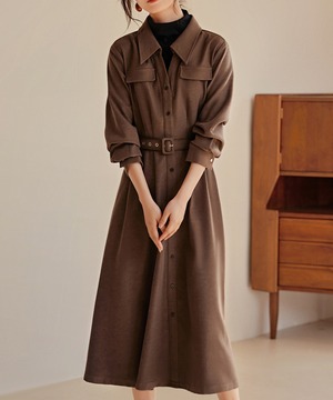 フリースシャツワンピ◆S～2XL【w-30315】